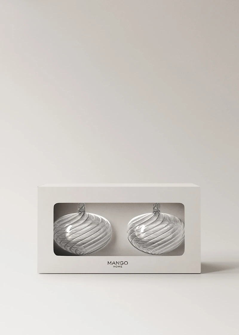 100% borosilicate glass embossed decorations