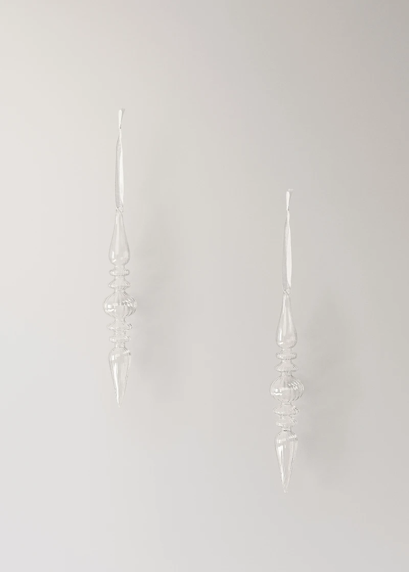 100% borosilicate glass drop decoration