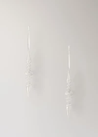 100% borosilicate glass drop decoration