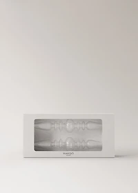 100% borosilicate glass drop decoration