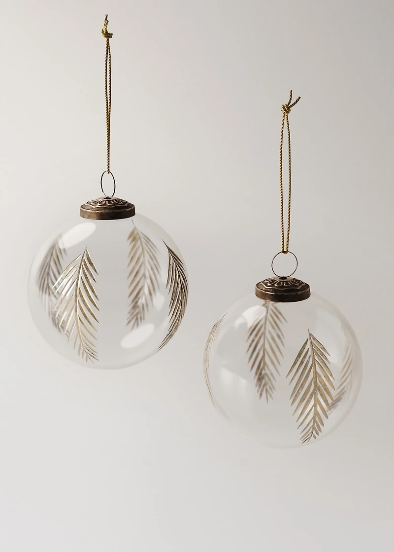 Borosilicate glass tree decoration