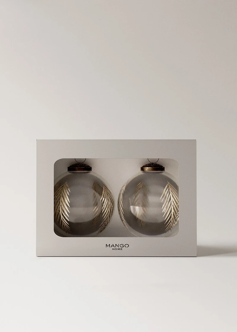 Borosilicate glass tree decoration