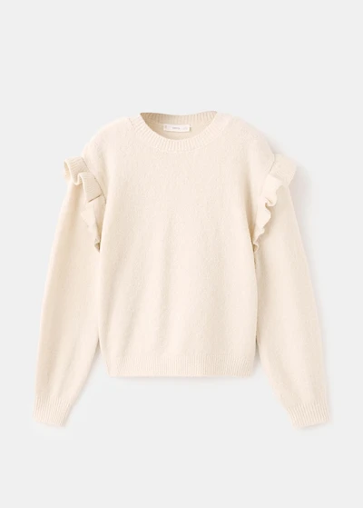 Ruffled glitter sweater