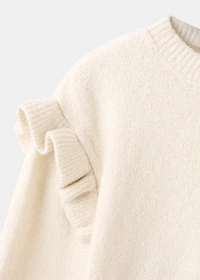 Ruffled glitter sweater