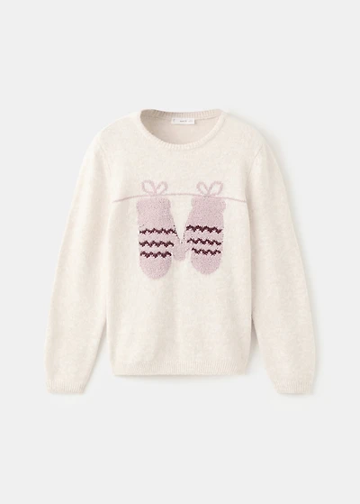 Knit embroidered sweater