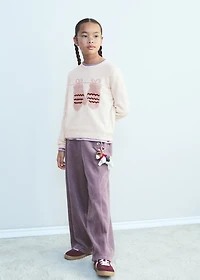 Knit embroidered sweater
