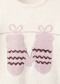 Knit embroidered sweater