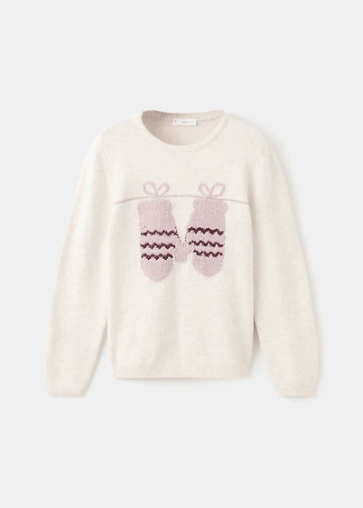 Knit embroidered sweater