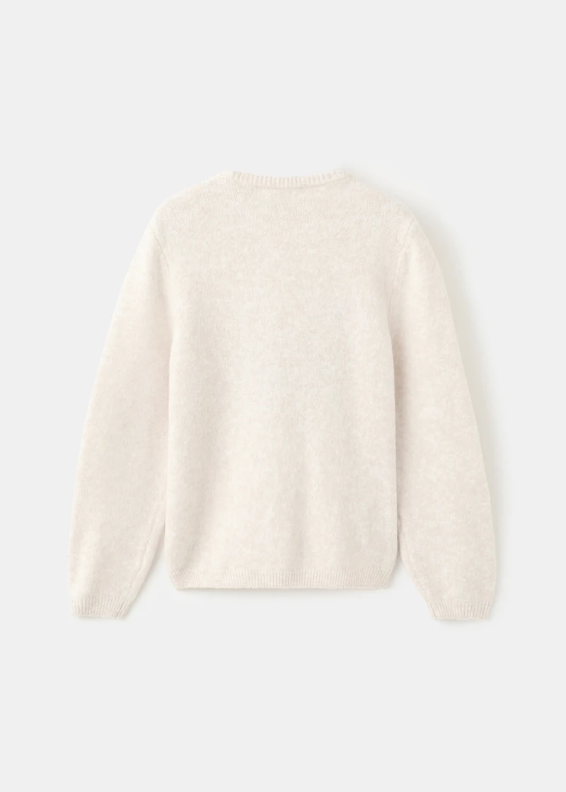 Knit embroidered sweater