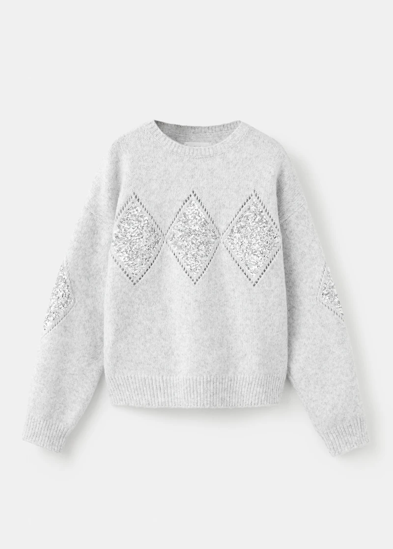 Knit paillette sweater