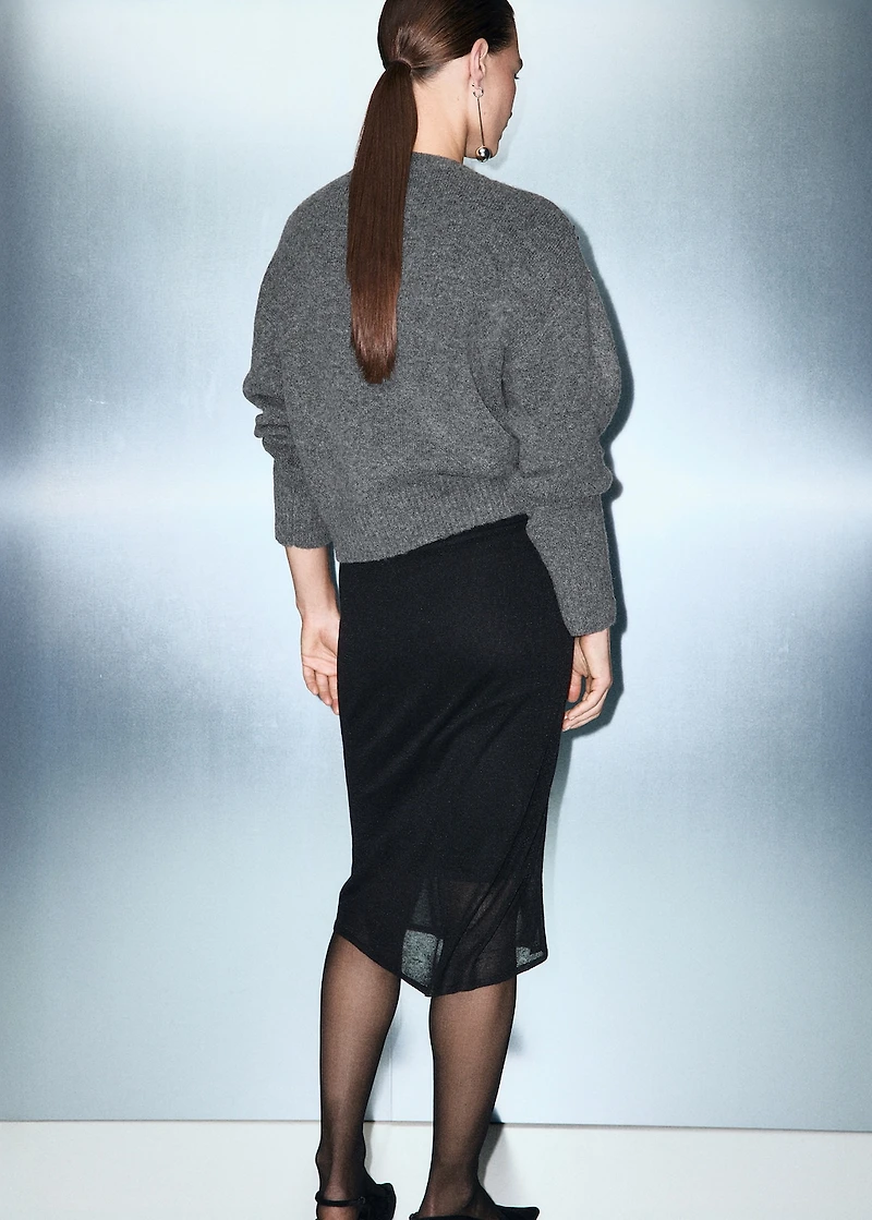 Knitted sweater with sequins