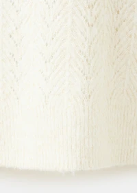 Cable-knit lurex sweater