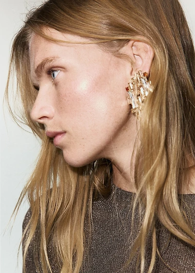 Fine-knit lurex sweater