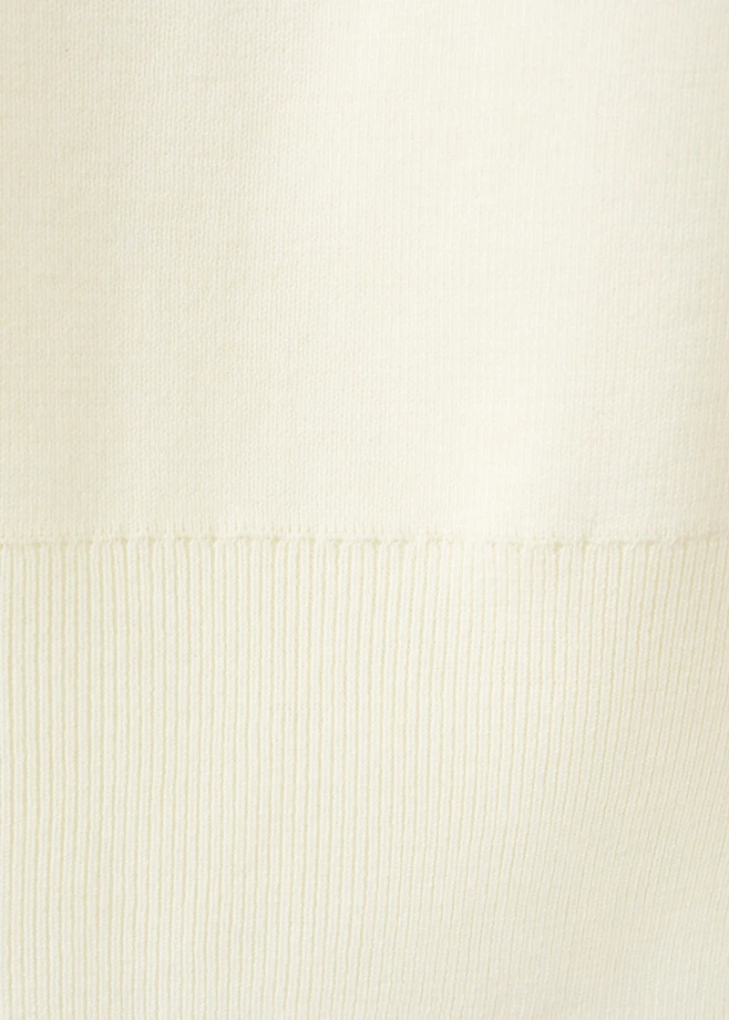 Ruched turtleneck sweater