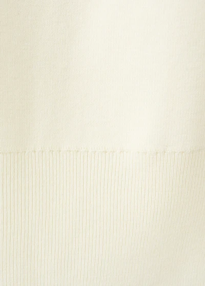 Ruched turtleneck sweater