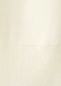 Ruched turtleneck sweater