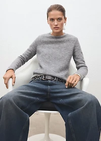 Knitted wool blend sweater