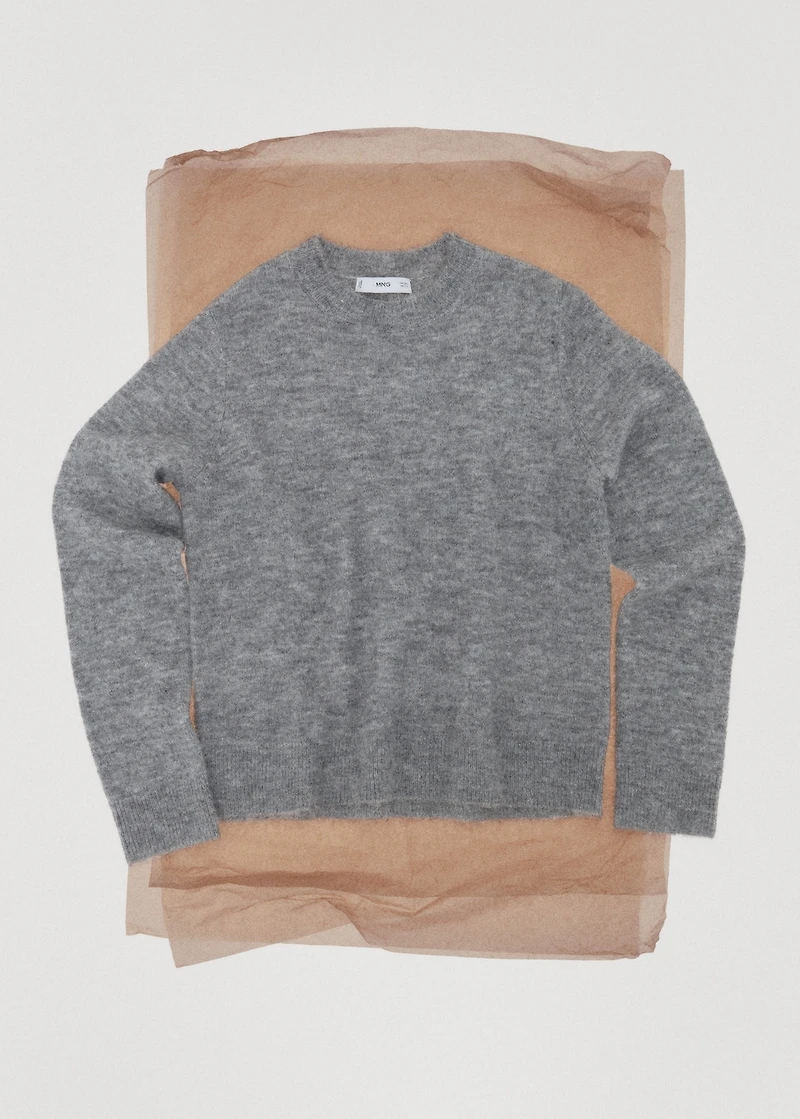 Knitted wool blend sweater