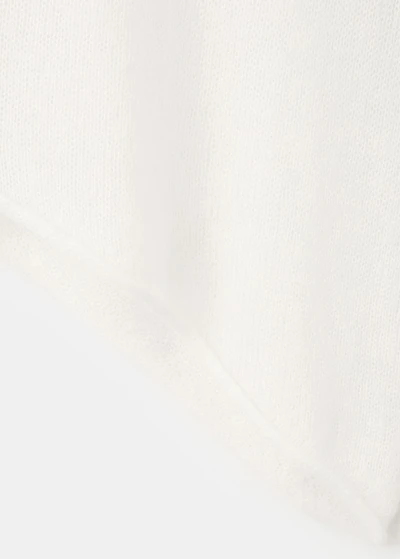 Asymmetrical alpaca and wool blend sweater