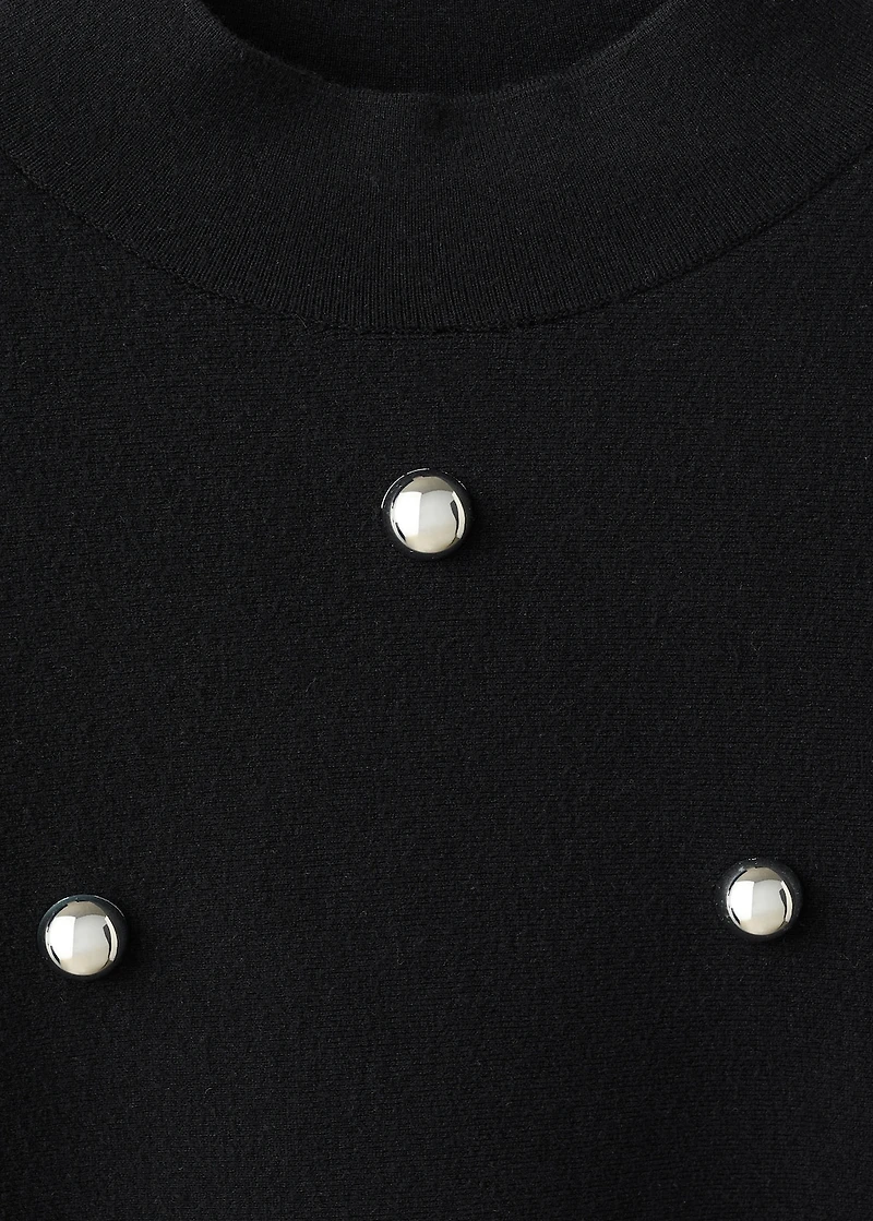 Perkins-neck sweater with spheres