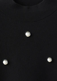 Perkins-neck sweater with spheres