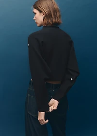 Perkins-neck sweater with spheres