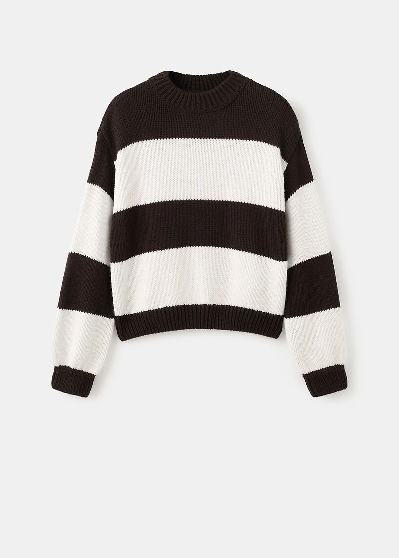 Knit striped sweater