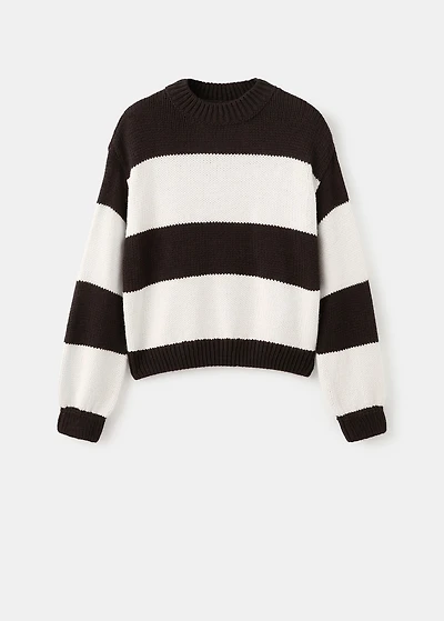 Knit striped sweater