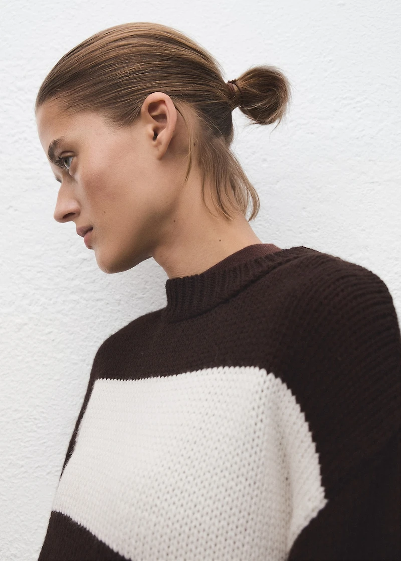 Knit striped sweater