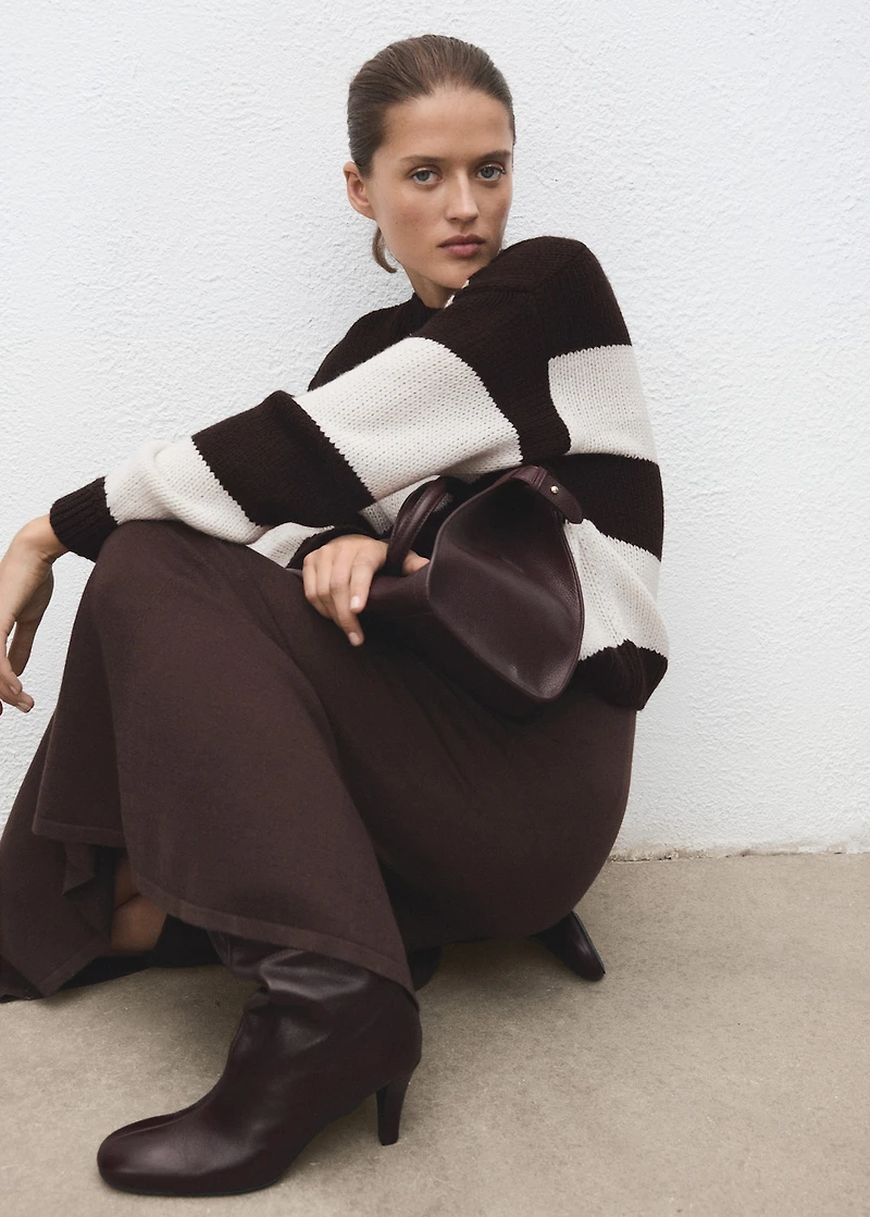 Knit striped sweater