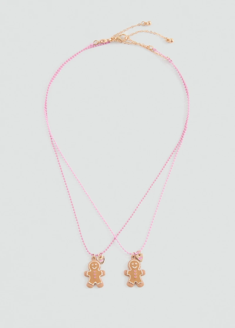 Pack of 2 Christmas necklaces