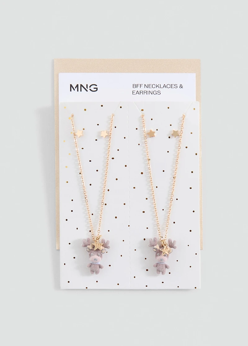 Necklace and earrings set