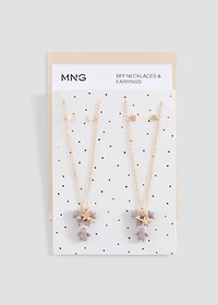 Necklace and earrings set