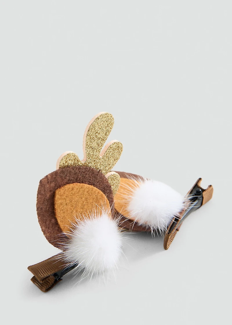 Reindeer hair clip