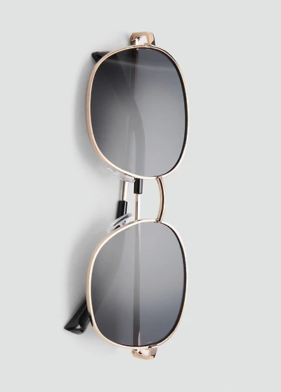 Metallic frame sunglasses