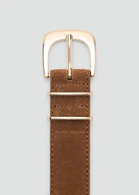 Suede belt