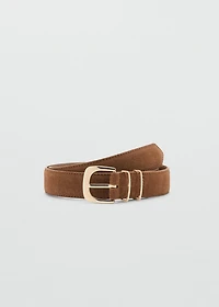 Suede belt