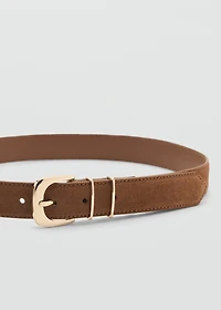 Suede belt