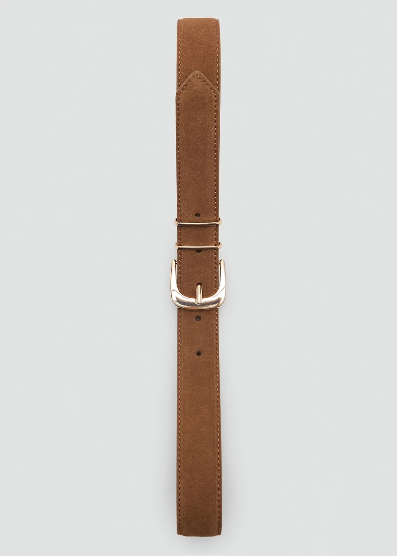 Suede belt