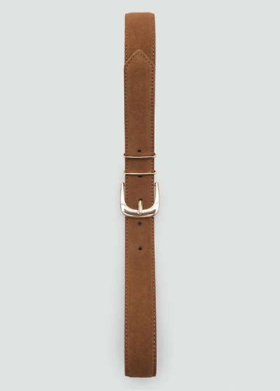 Suede belt