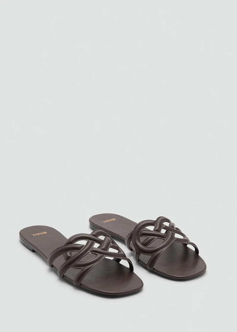 Cross-strap sandals