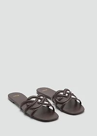 Cross-strap sandals