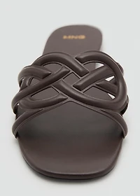 Cross-strap sandals