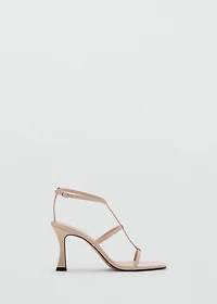 Heel strips sandals