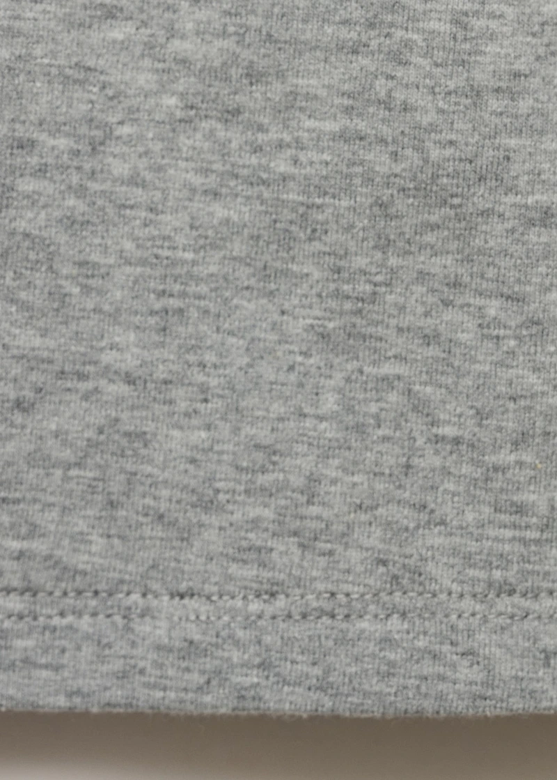 Crochet cotton t-shirt with flower