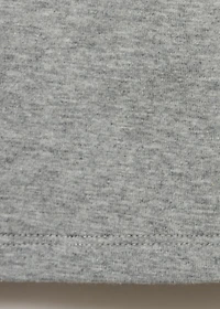 Crochet cotton t-shirt with flower