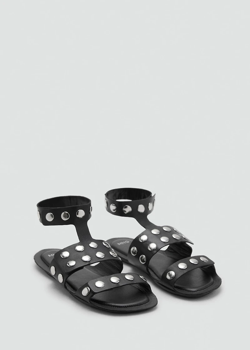 Studded leather sandals
