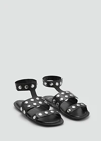 Studded leather sandals
