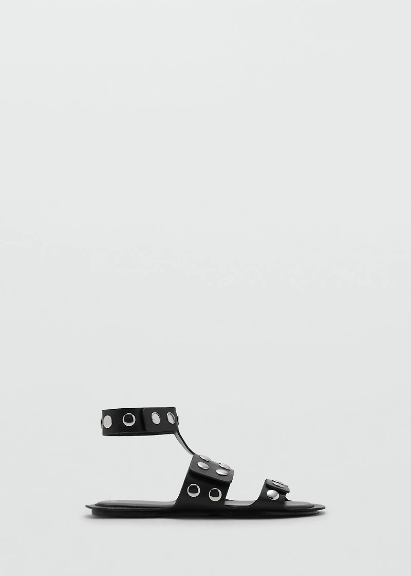 Studded leather sandals