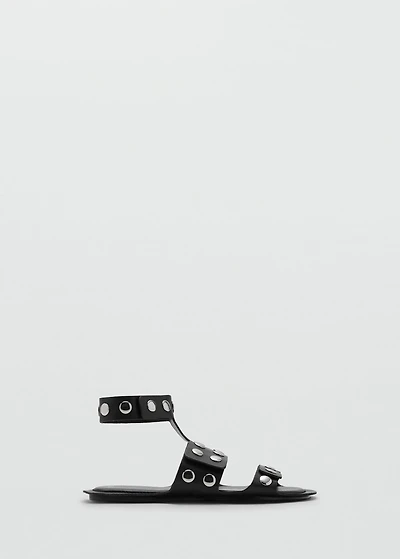 Studded leather sandals